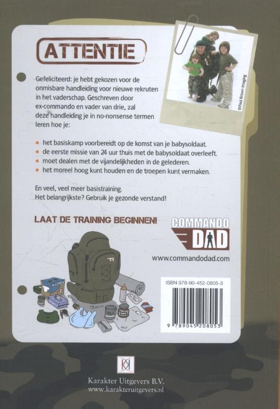 Achterkant van Commando papa