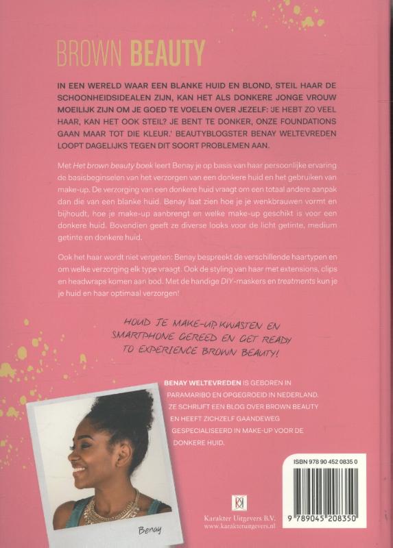 Achterkant van Het brown beauty-boek