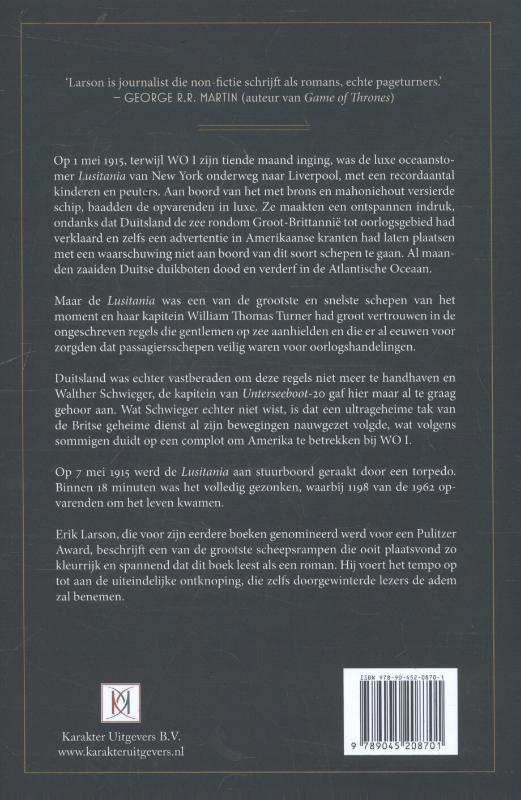 Achterkant van De Lusitania