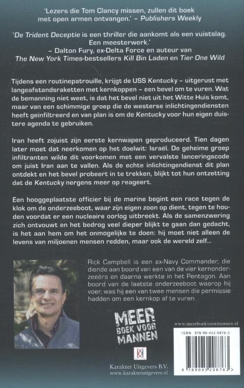 Achterkant van De Trident Deceptie