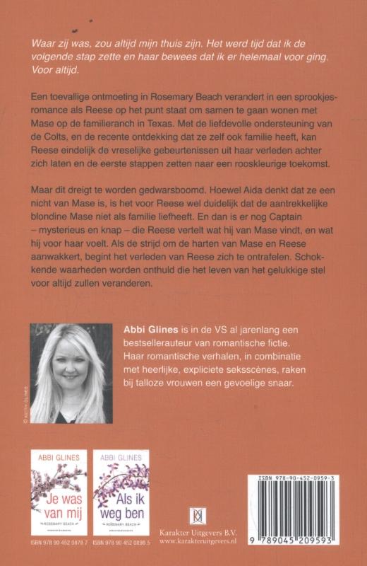 Achterkant van Als je terug bent