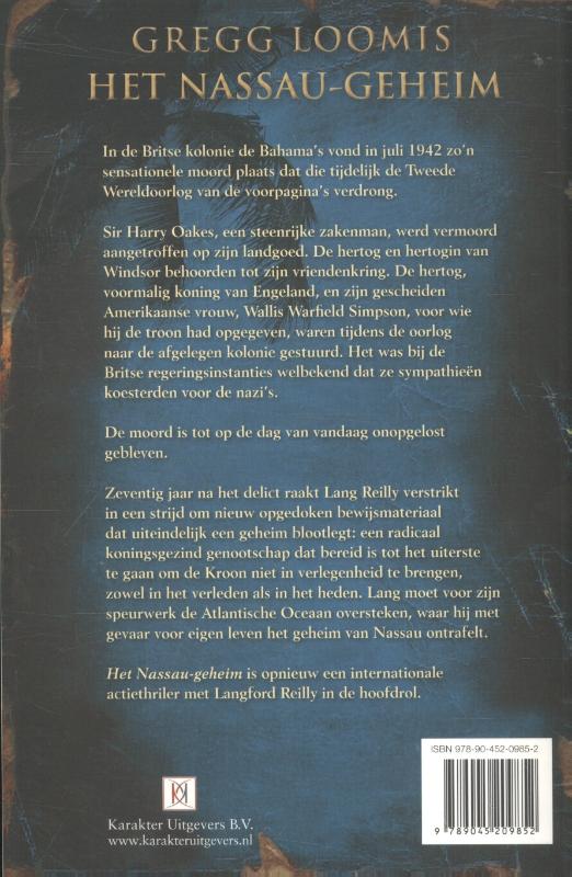 Achterkant van Het Nassau-geheim