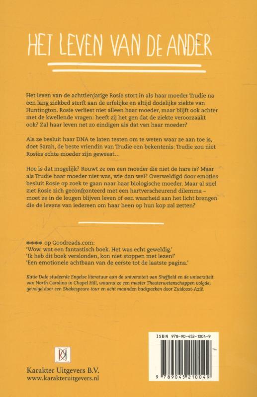 Achterkant van Het leven van de ander