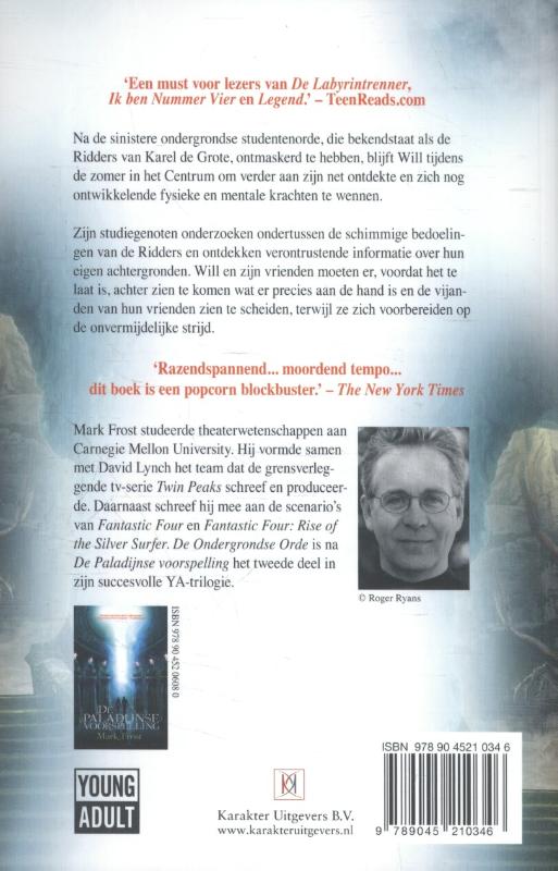 Achterkant van De ondergrondse orde