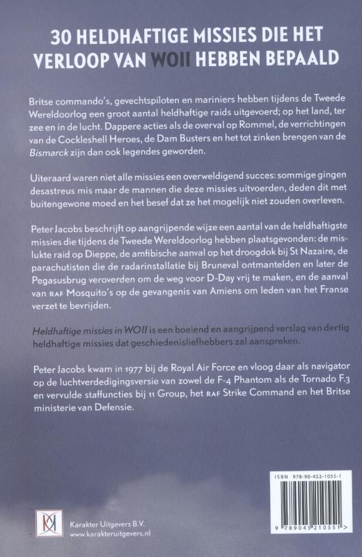 Achterkant van Heldhaftige missies in WOII