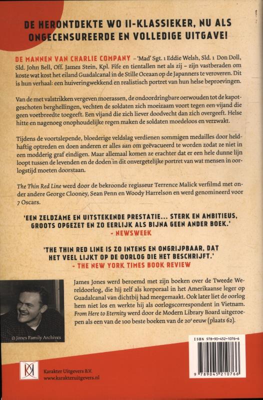Achterkant van The thin red line