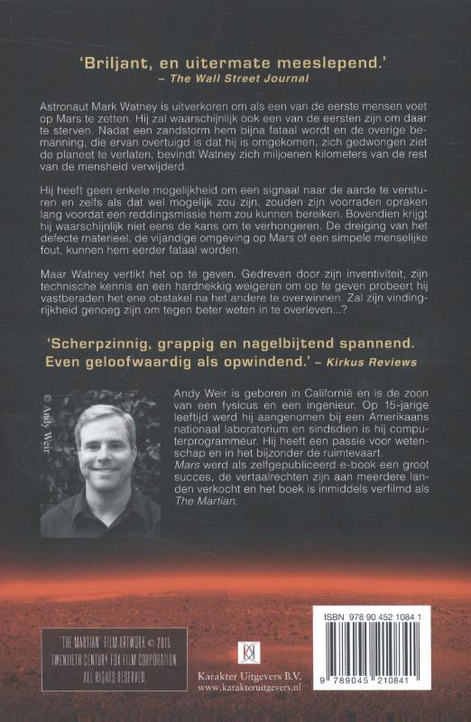 Achterkant van The Martian