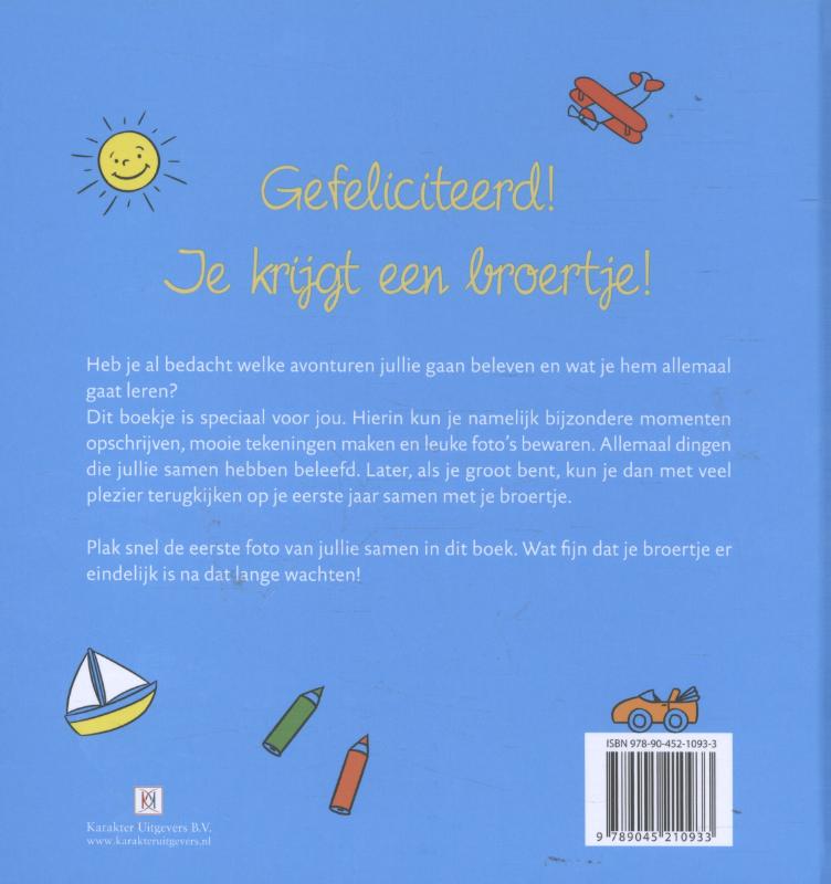 Achterkant van Mijn babybroertje