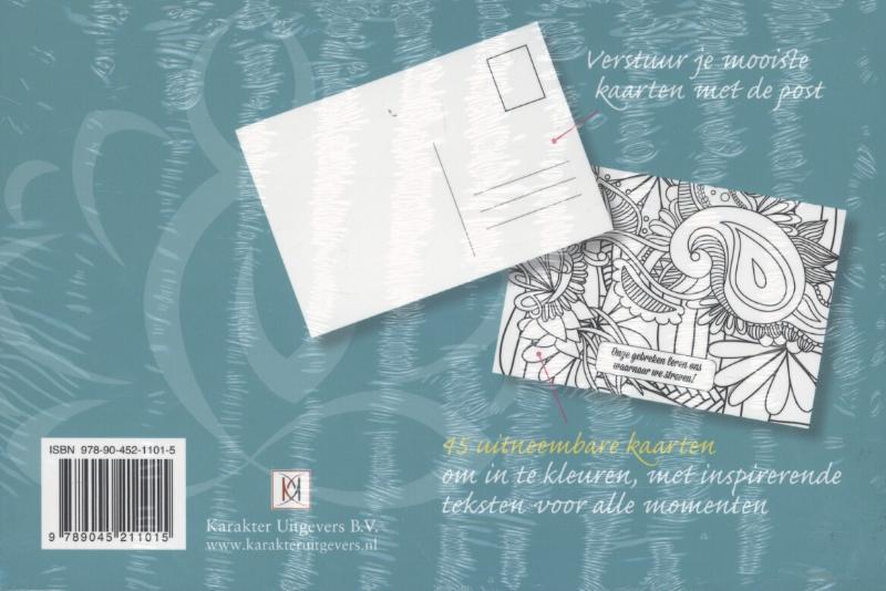 Achterkant van Zen, 45 kaarten om in te kleuren en te versturen