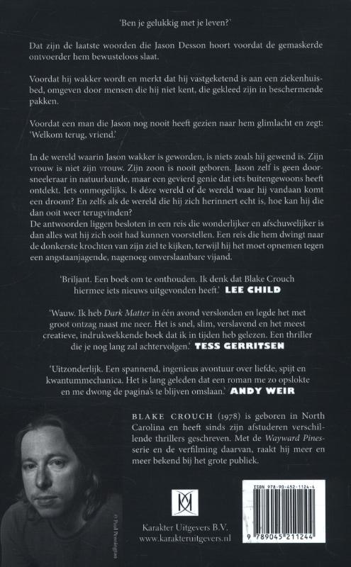 Achterkant van Dark matter