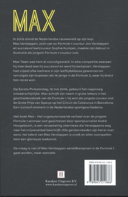 Achterkant van Max