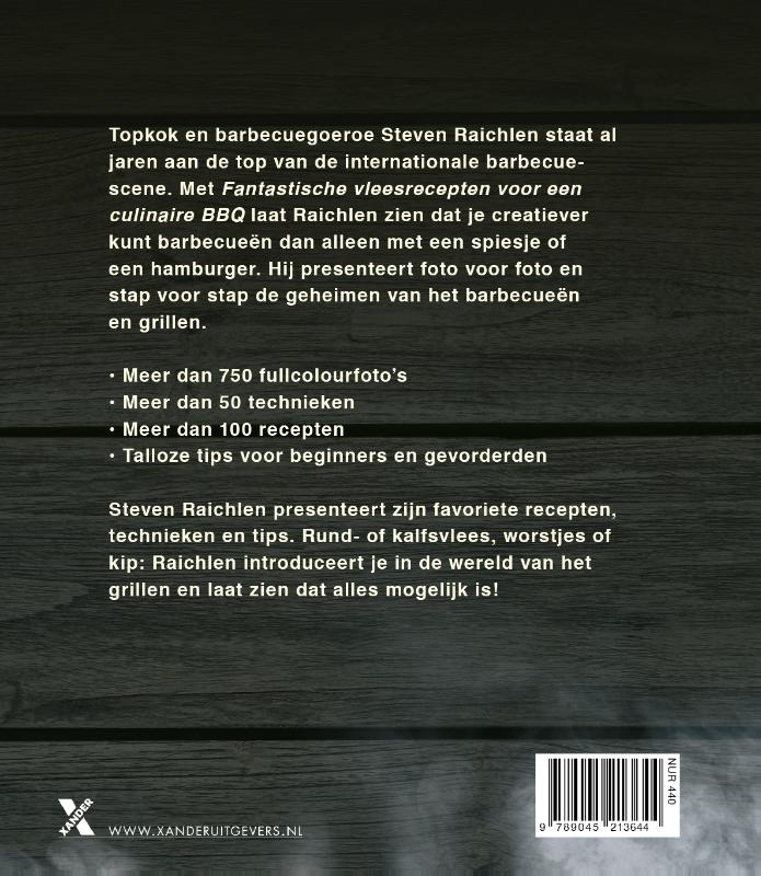 Achterkant van Fantastische vleesrecepten voor een culinaire BBQ