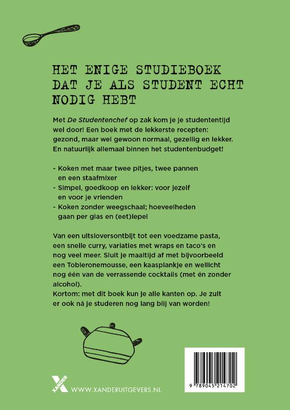 Achterkant van De studentenchef