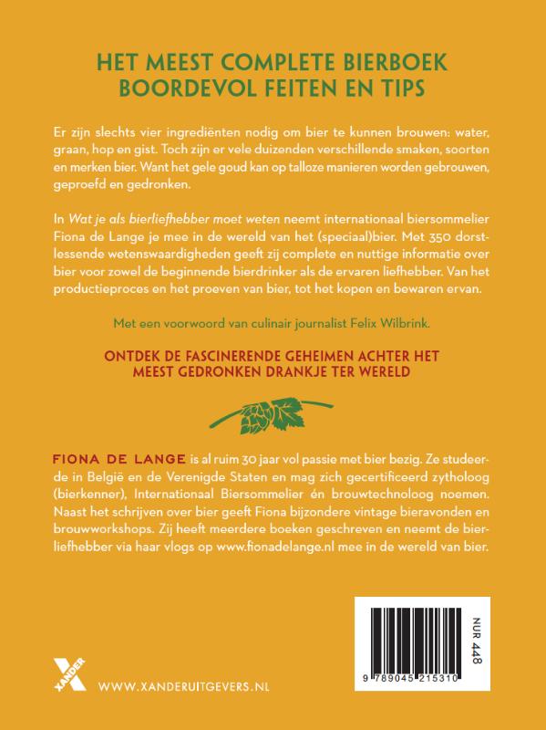 Achterkant van Wat je als bierliefhebber moet weten