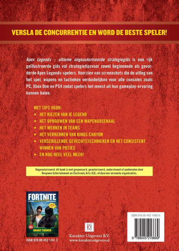 Achterkant van Apex legends
