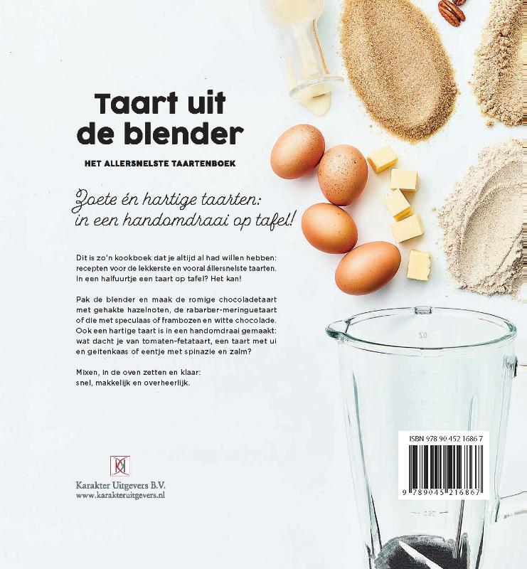 Achterkant van Taart uit de blender