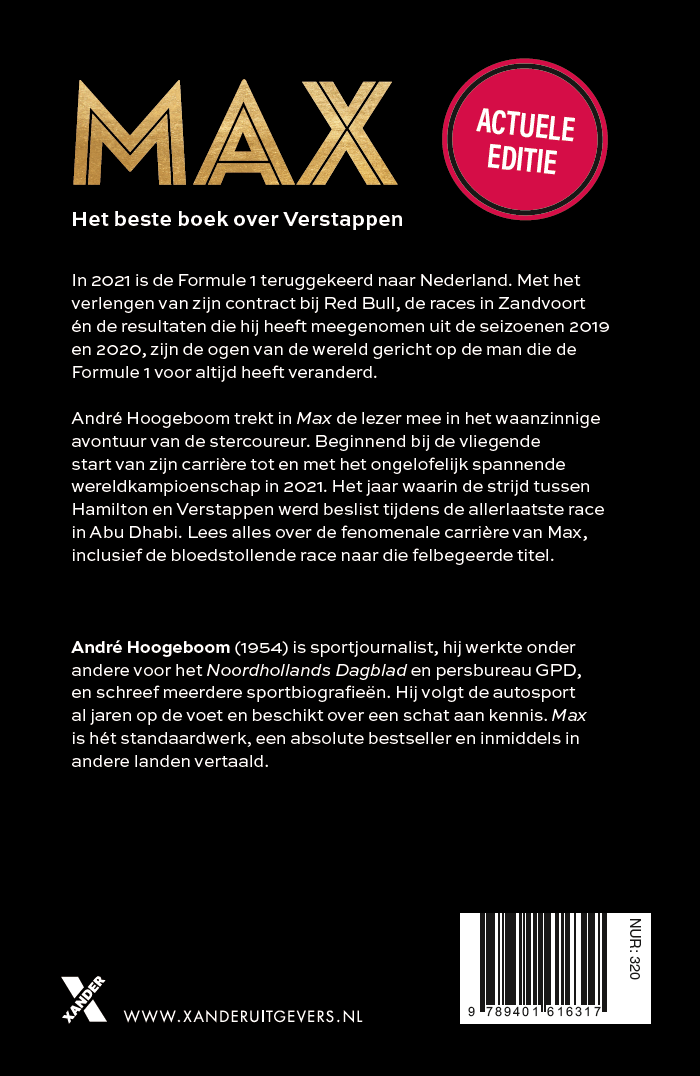 Achterkant van Max