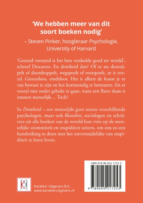 Achterkant van Domheid, een menselijke gave