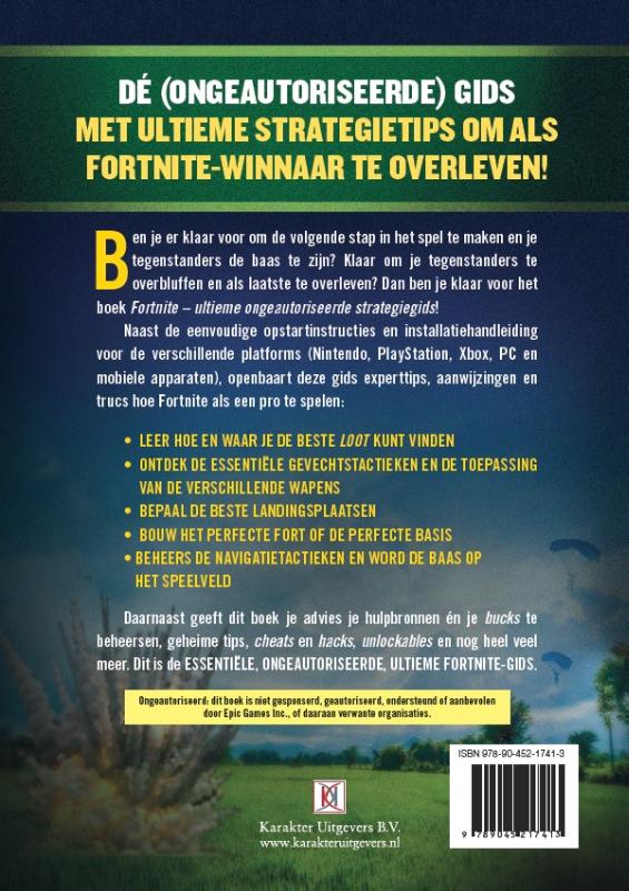 Achterkant van Fortnite