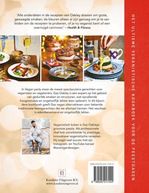 Achterkant van Vegan party