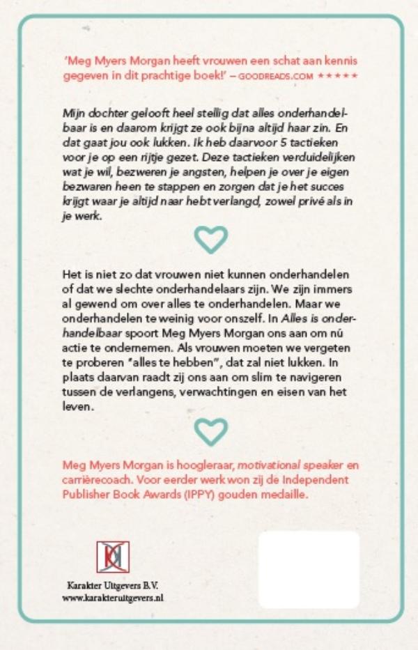 Achterkant van Alles is onderhandelbaar