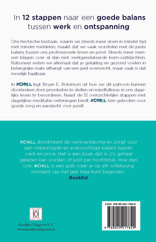 Achterkant van #Chill