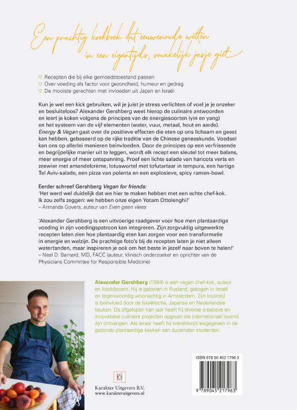 Achterkant van Energy & Vegan
