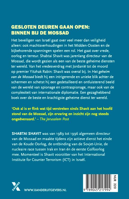 Achterkant van Het geheim van de Mossad