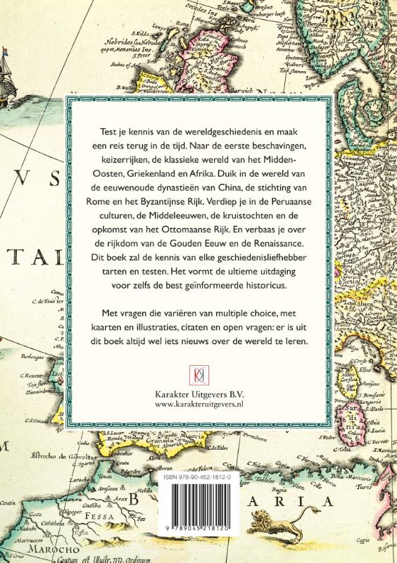 Achterkant van Het wereldgeschiedenis-quizboek