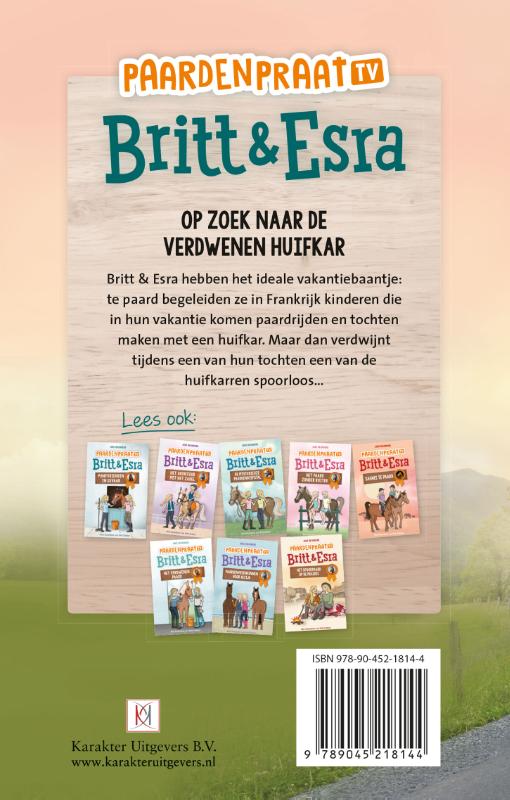 Achterkant van Op zoek naar de verdwenen huifkar