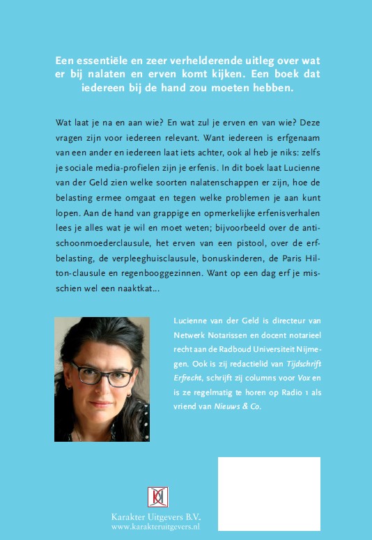 Achterkant van Wie erft de naaktkat