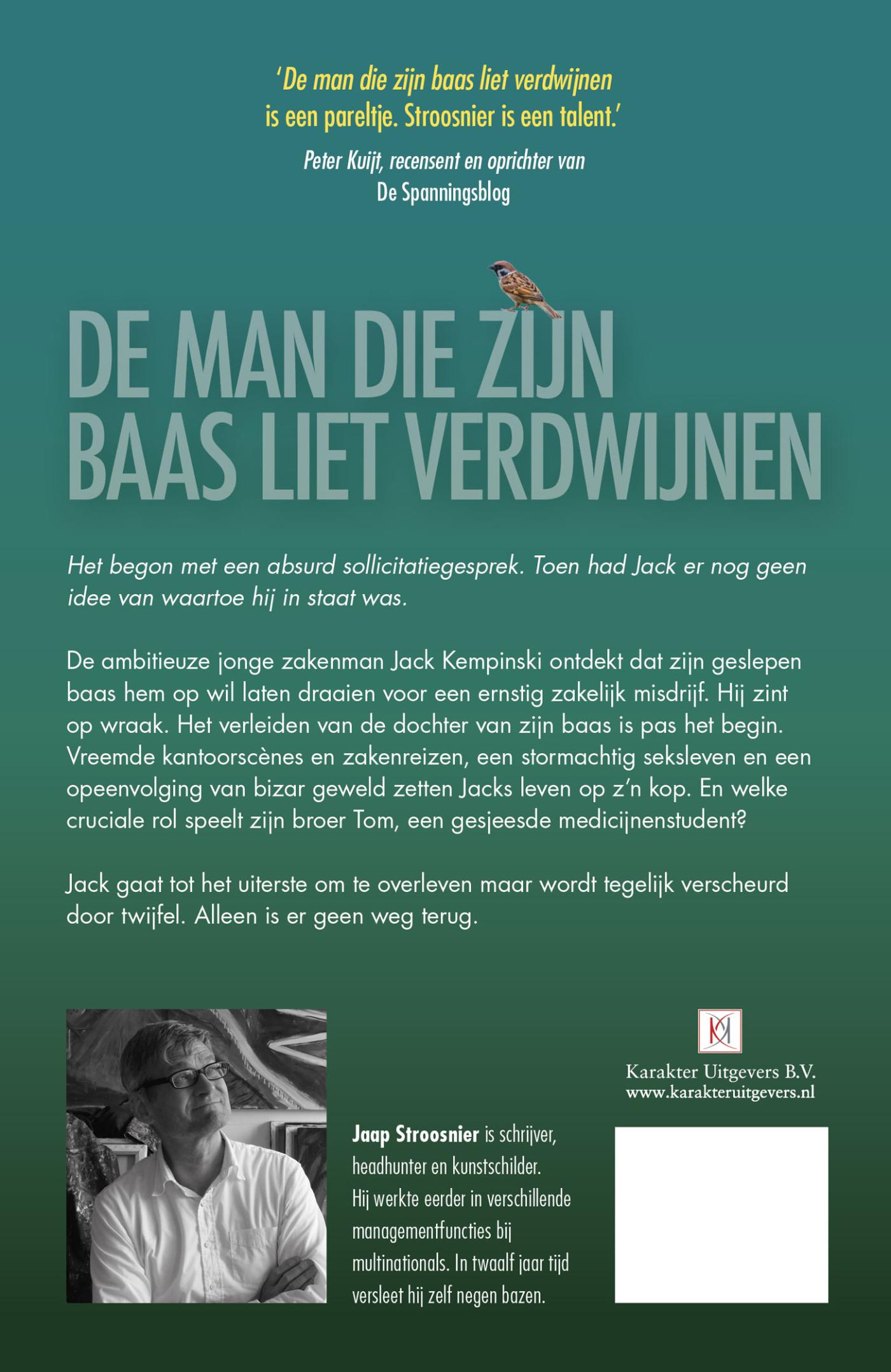 Achterkant van De man die zijn baas liet verdwijnen