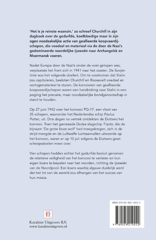 Achterkant van Konvooi door het ijs