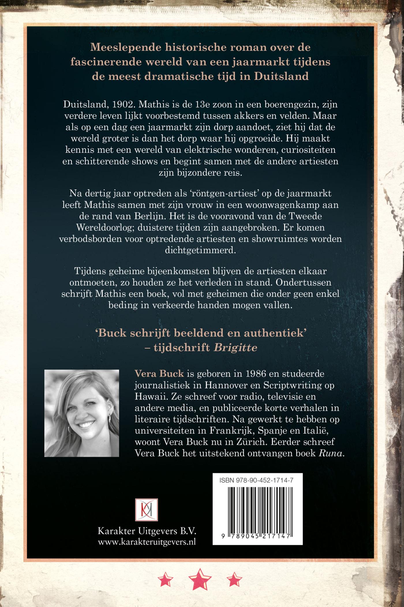 Achterkant van Het boek van de vergeten artiesten