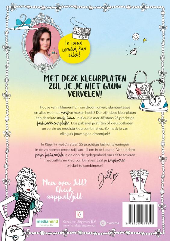 Achterkant van Kleur in met Jill
