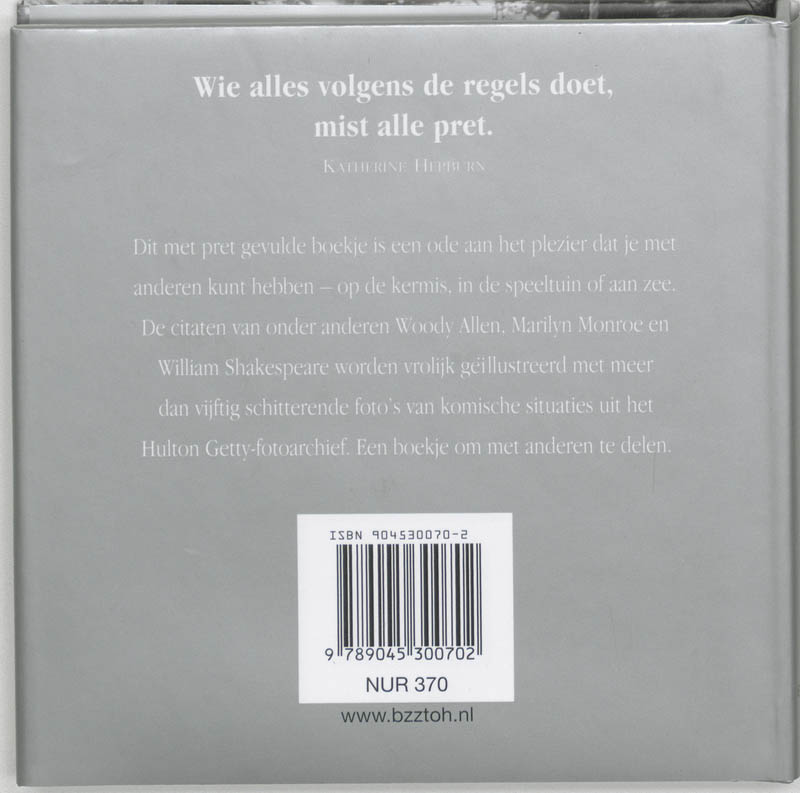 Achterkant van Geniet ervan!