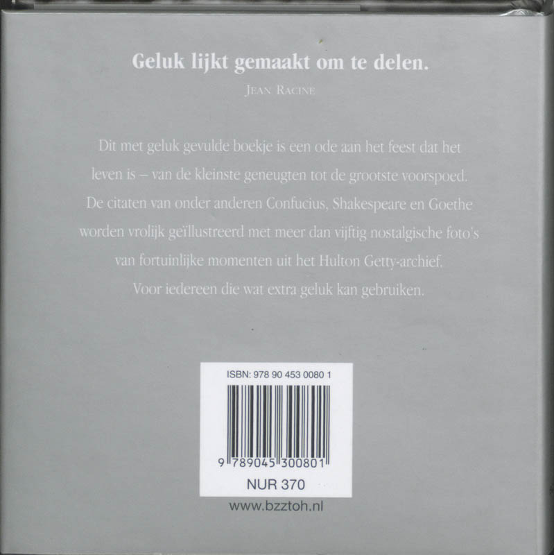 Achterkant van Veel geluk!