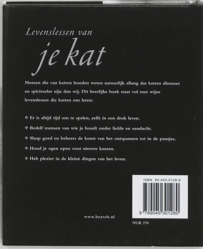 Achterkant van Levenslessen van je kat