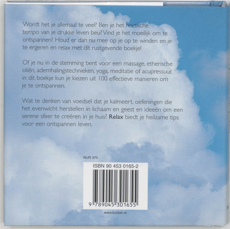 Achterkant van Relax