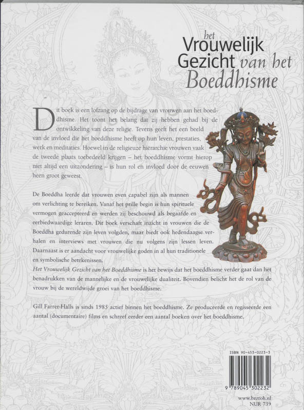 Achterkant van Het Vrouwelijk Gezicht van het Boeddhisme