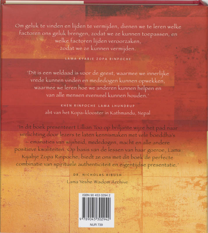 Achterkant van Het Boeddha-boek