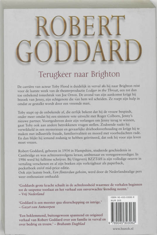 Achterkant van Terugkeer naar Brighton