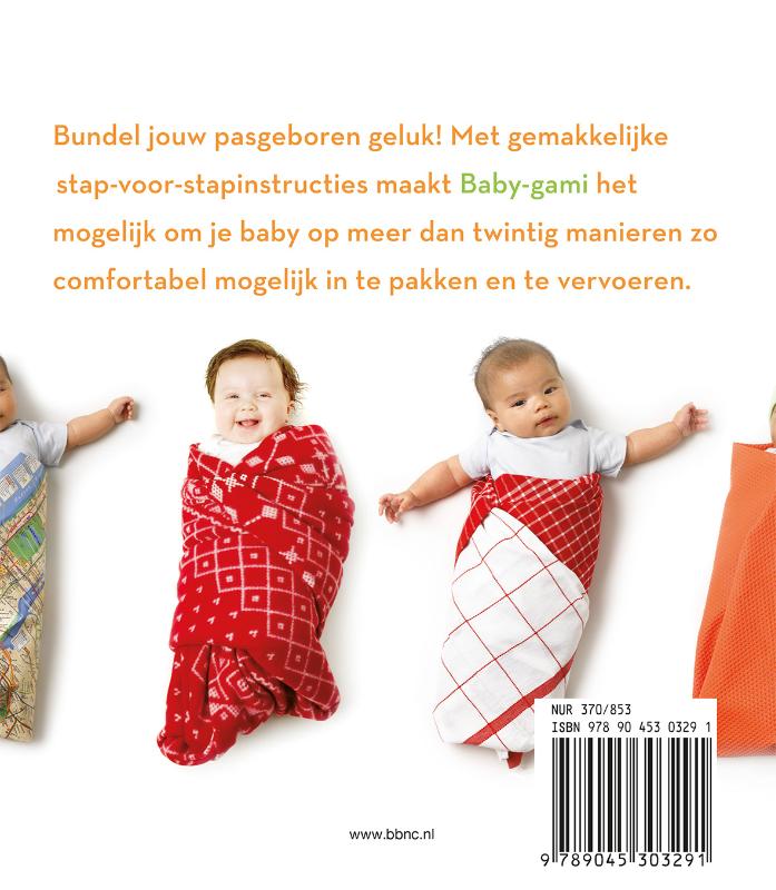 Achterkant van Baby-gami