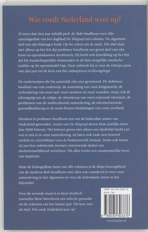 Achterkant van Wie voedt Nederland op?