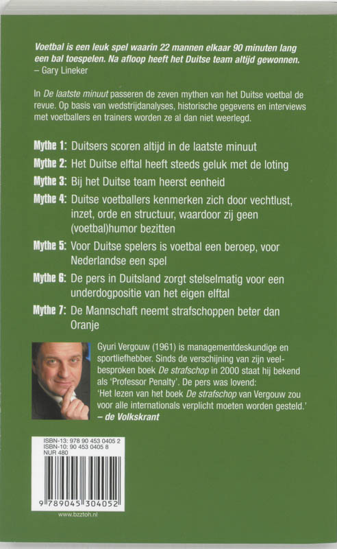 Achterkant van De laatste minuut