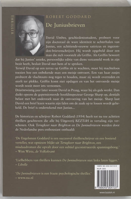 Achterkant van De Juniusbrieven