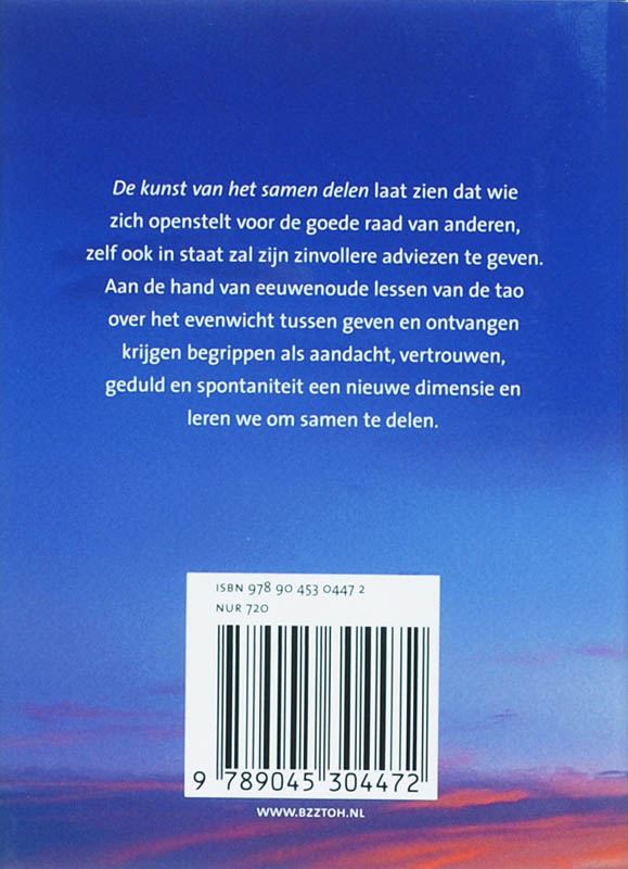Achterkant van De kunst van het samen delen