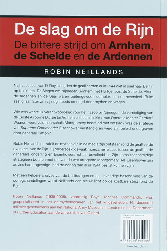Achterkant van De slag om de Rijn