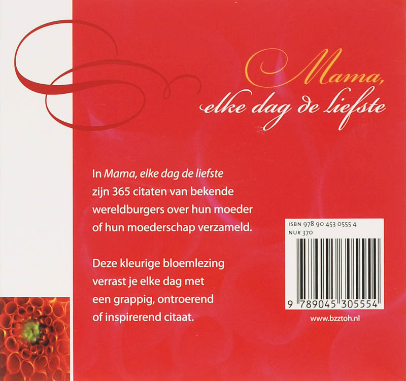 Achterkant van Mama elke dag de liefste WIRE-O