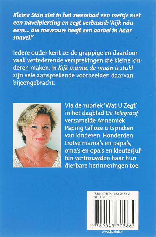 Achterkant van Kijk mama, de maan is stuk!